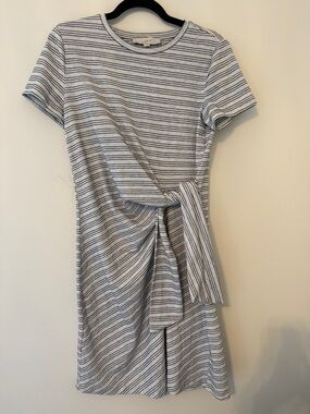 NWT Loft Striped Tie Dress